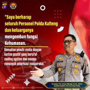 KABID HUMAS POLDA KALTENG KOMBES POL ERLAN MUNAJI