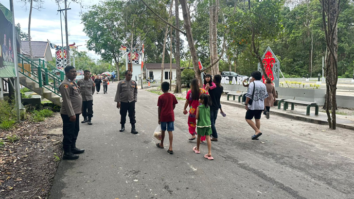 Polsek Bukit Batu Tinjau Aspek Keamanan dan Keselamatan Pengunjung Polsek Bukit Batu