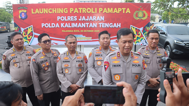 Kapolda Kalteng Resmi Melepas Patroli Pamapta Kapolda Kalteng