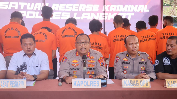 Polres Langkat Ungkap 8 Kasus Curanmor dan Penadahan Selama Operasi Kancil Toba 2025 Polres Langkat