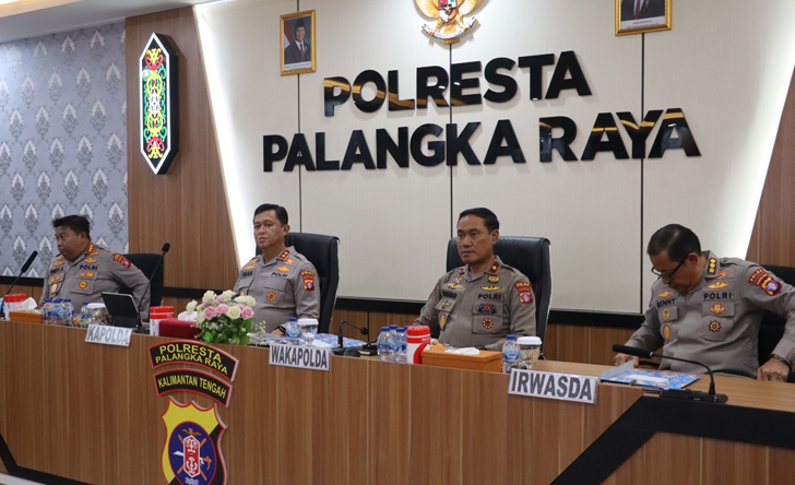 Kapolresta Palangka Raya Terima Bimtek Langsung dari Kapolda Kalteng Kapolresta