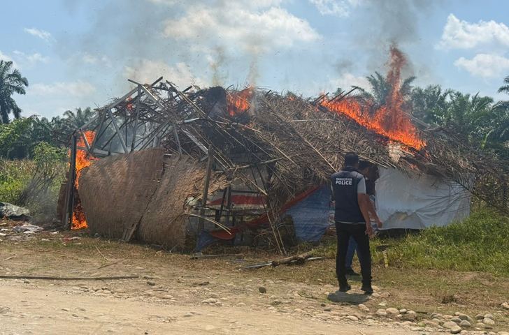 Barak Narkoba di Binjai Selatan Kembali Digrebek dan Dimusnahkan Polres Binjai Narkoba
