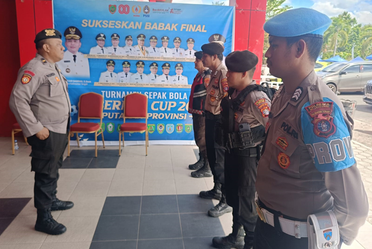 Polresta Palangka Raya Dipercaya Lakukan Pam Turnamen Sepak Bola Gubernur Cup 2025 Polresta